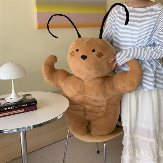 ゴキブリ 筋肉 キャラクター ぬいぐるみ[蟑螂肌肉小强]