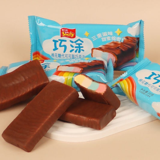 マシュマロチョコレート クリーミー食感 濃厚チョコ 人気お菓子[巧克力棉花糖]