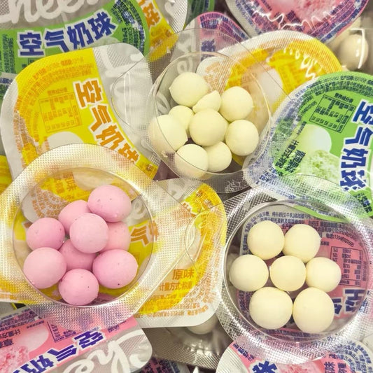 空気感たっぷり ミルクバブルキャンディ ふわふわ食感 ミルクたっぷり お菓子[空气奶球牛奶泡泡奶糖]