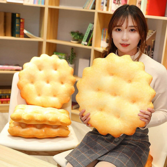リアルクッキー型クッション 座椅子クッション おしゃれ可愛い[仿真饼干靠垫坐垫]